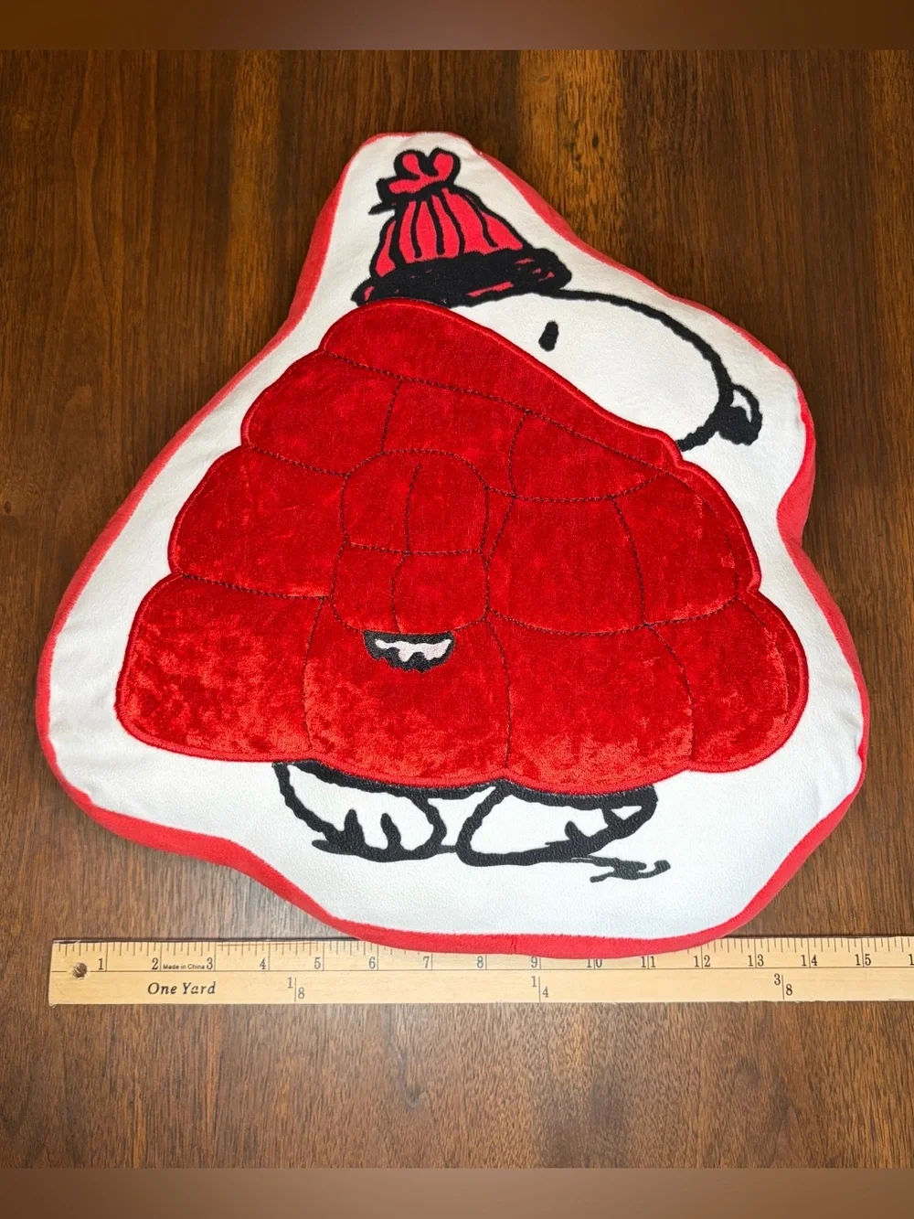 Peanuts Snoopy Red Puffer Winter Hat Jacket Coat Pillow Plush